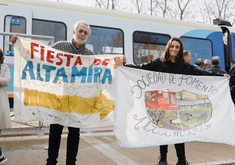 Marcelo Suárez destacó la lucha de vecinos de Altamira y la decisión política de recuperar el tren