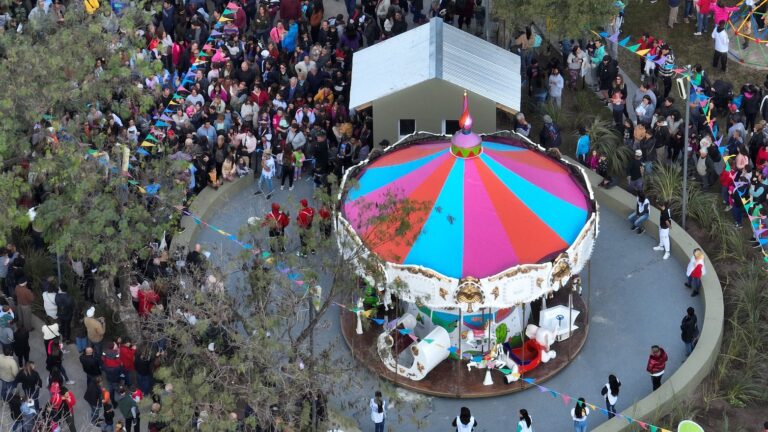 Fiesta inolvidable en la inauguración de las obras y placita de plaza Belgrano