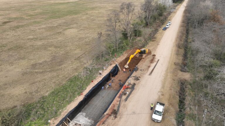 Avanza la obra hídrica más grande en décadas realizada en Mercedes