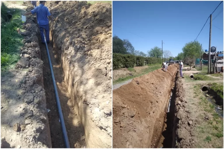 Municipio continúa mejorando la red fina de agua corriente