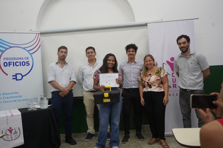 Finalizó curso de capacitación en oficios del UNNOBA, EDEN y Centro Universitario Mercedes