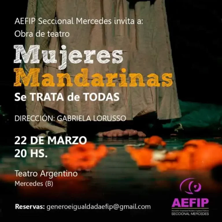AEFIP invita a la obra de teatro «Mujeres Mandarinas»
