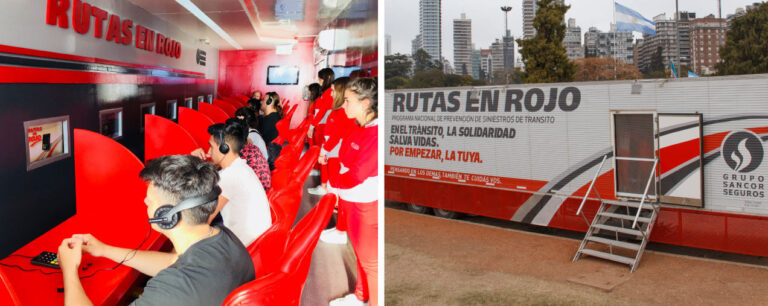 Llegó a Mercedes el Móvil Rutas en Rojo
