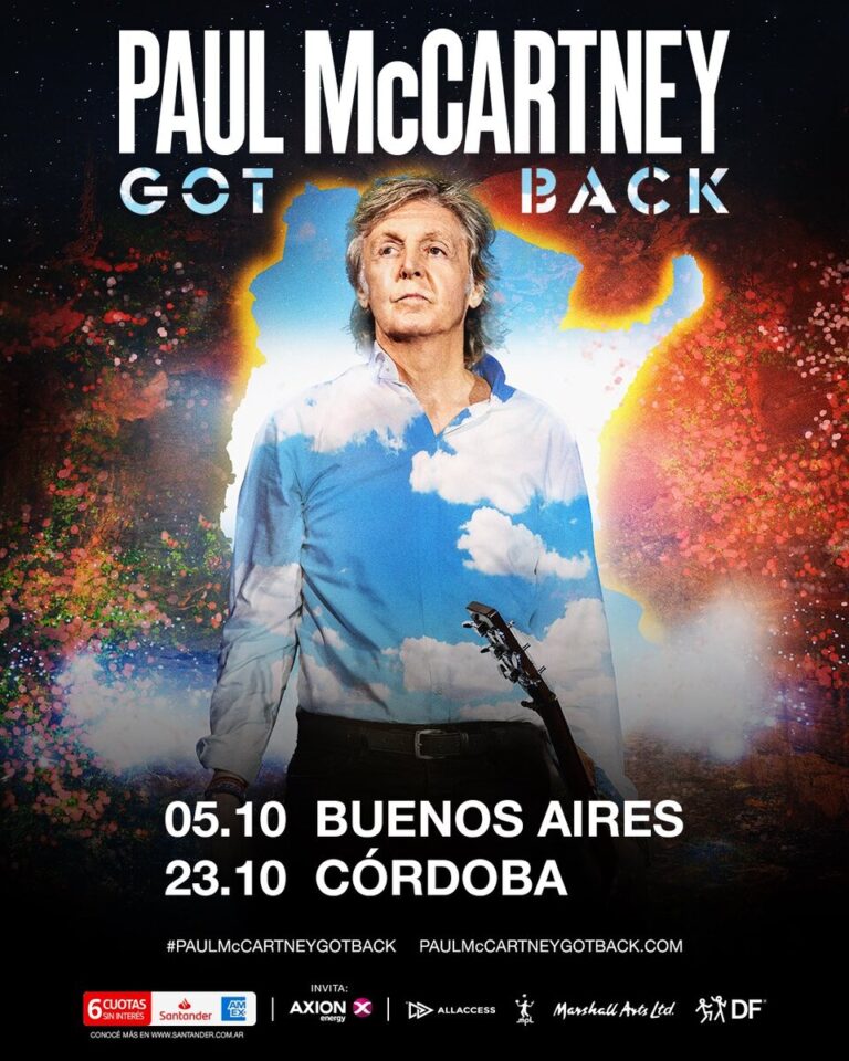 Paul McCartney anunció 2 shows en Argentina para octubre 2024