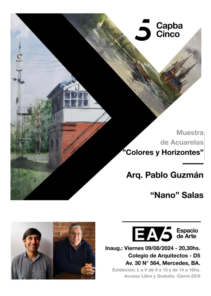 Viernes 9 de agosto: inaugura nueva muestra en Arquitectos