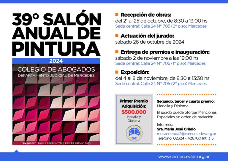 39° Salón de Pintura del Colegio de Abogados