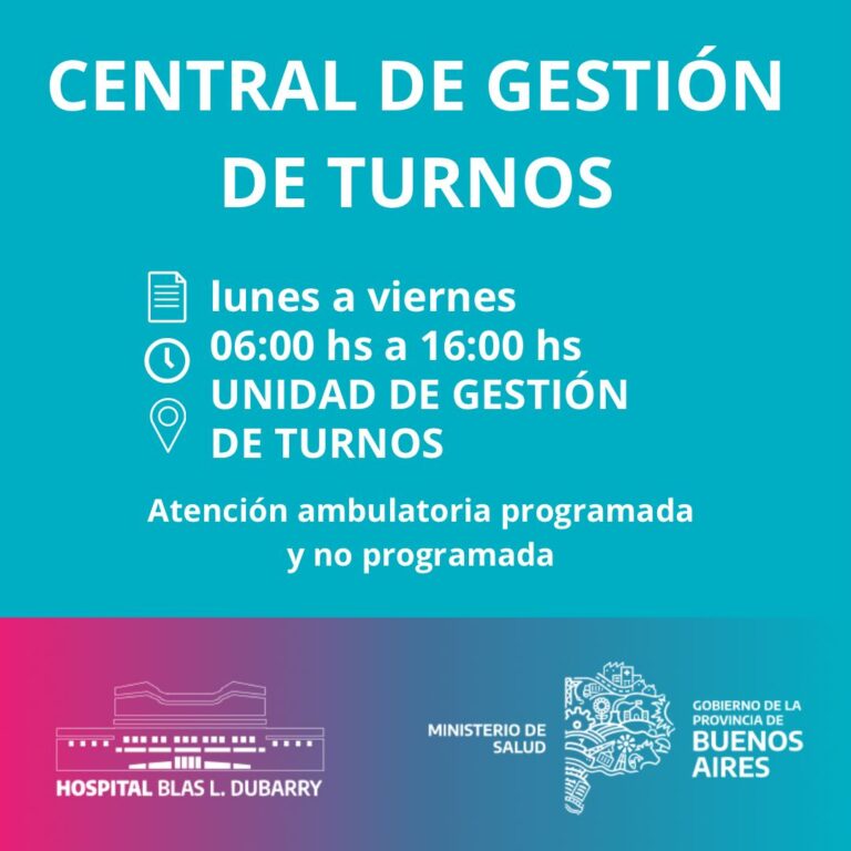 Hospital Dubarry : Unidad central de gestión turnos