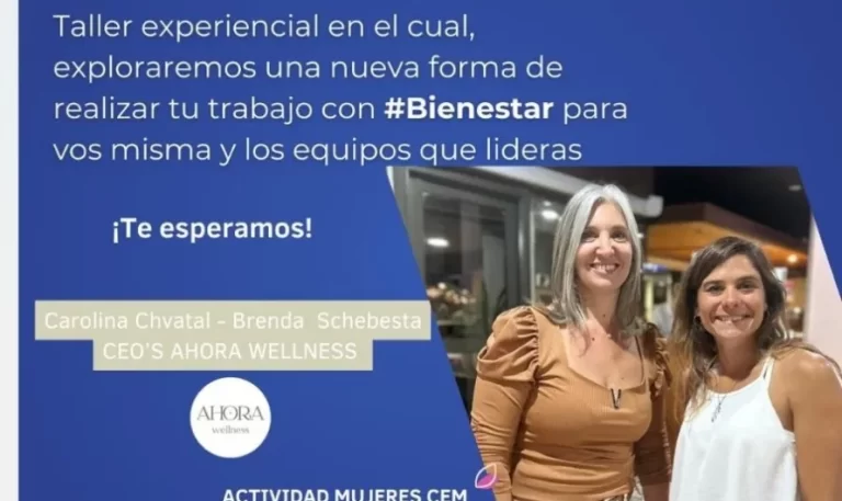 Mujeres CEM invita a un taller sobre bienestar en el ámbito laboral