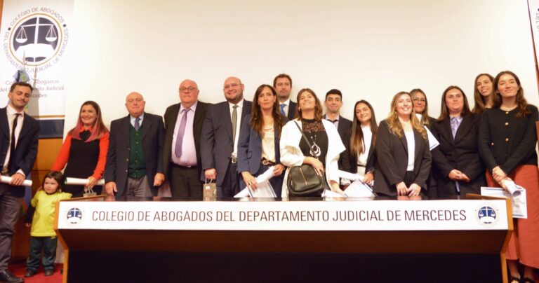 Nuevos matriculados se incorporaron al Colegio de Abogados de Mercedes