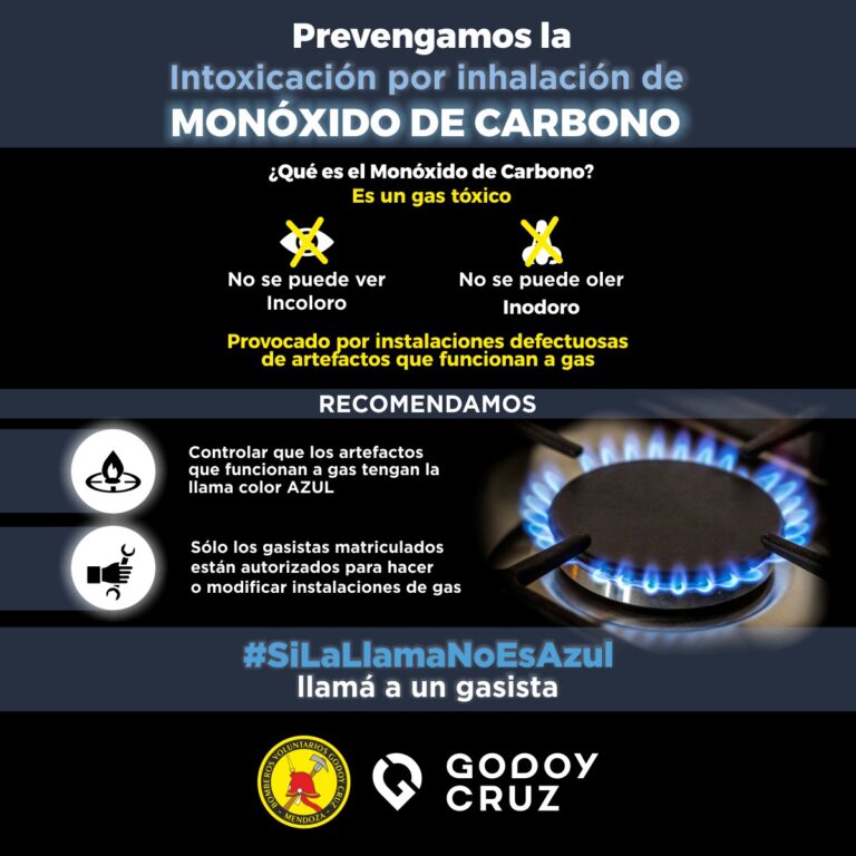 Podés prevenir una intoxicación por monóxido de carbono