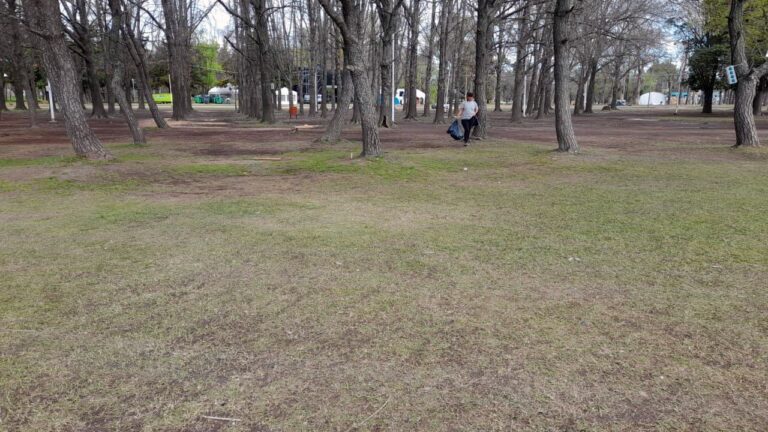Tras la fiesta del salame el parque ya fue limpiado y cuidado ambientalmente