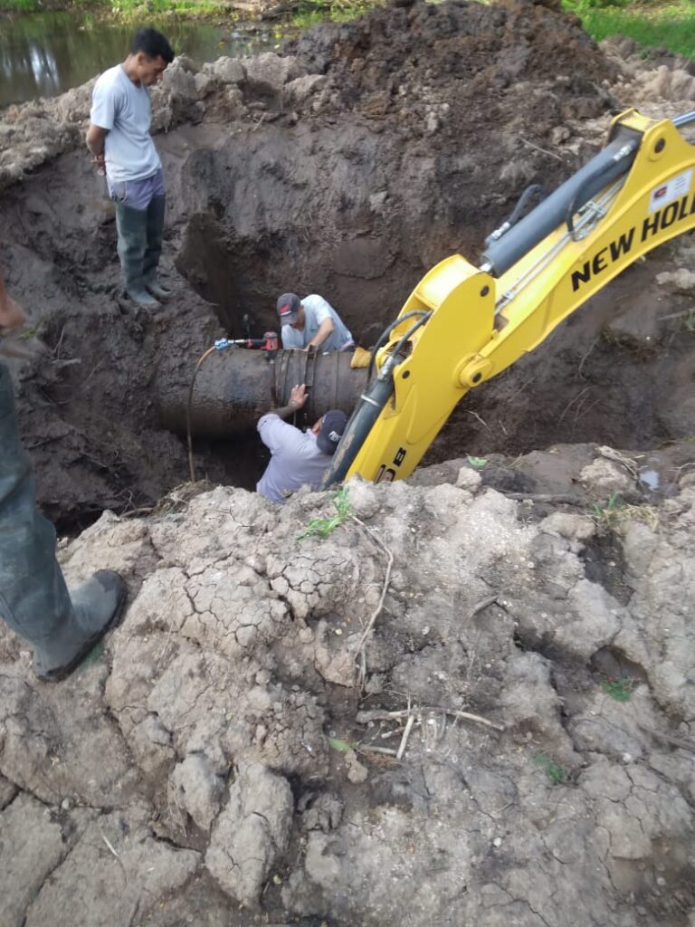Obra planificada en mejora de caño maestro