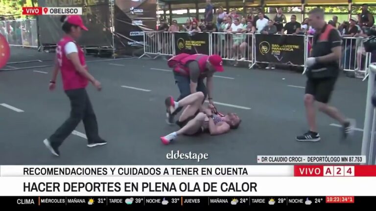 Laureano Rosa ganó la San Silvestre y por el esfuerzo se desmayó