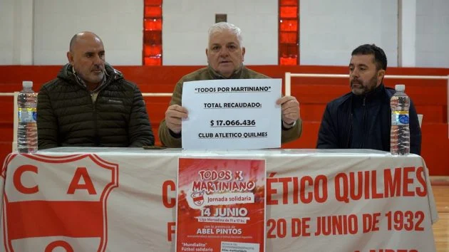 Quilmes recaudó más de 17 millones en festival benéfico «Todos por Martiniano»